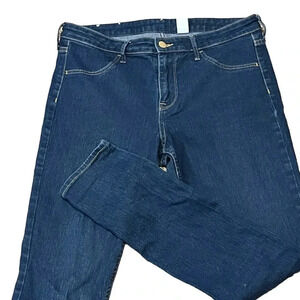 ❤️ 2/$11 H&M Denim Skinny Ankle Length Medium Wash Mid Rise Jeans Womens 31